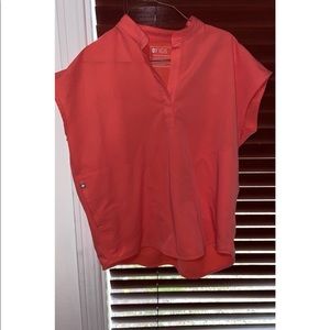 Figs Hot Coral scrubs